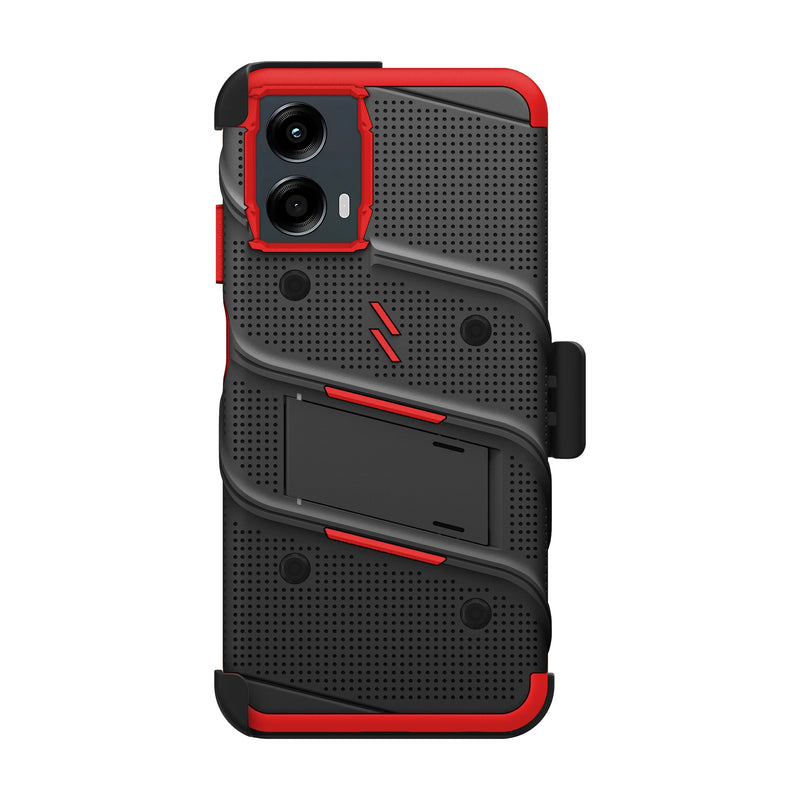 Load image into Gallery viewer, ZIZO BOLT Bundle moto g 5G (2024) Case - Black / Red
