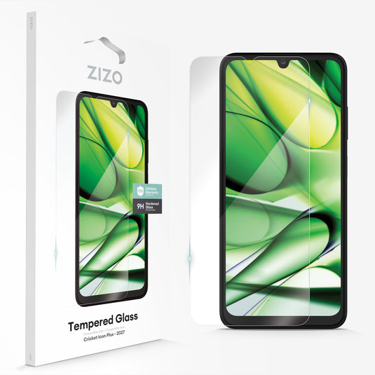 ZIZO TEMPERED GLASS Screen Protector for Cricket Icon Plus 2027 - Clear