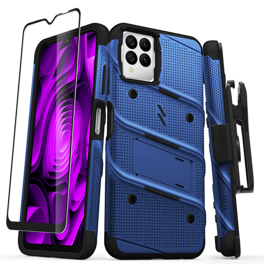 ZIZO BOLT Bundle T-Mobile REVVL 6 Pro 5G Case - Blue