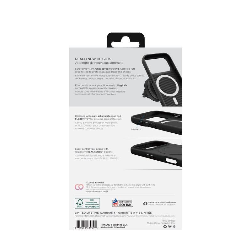 Load image into Gallery viewer, Nimbus9 Alto 2 iPhone 17 Pro MagSafe Case - Black
