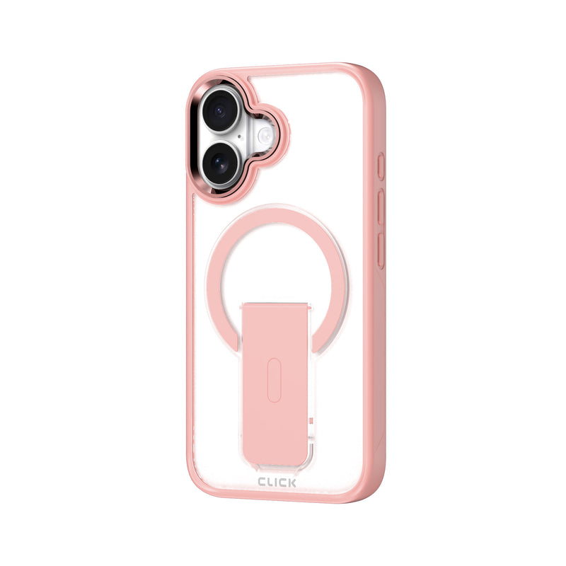 Load image into Gallery viewer, CLICK Latch Series iPhone 16 Plus Case - Clear Pink
