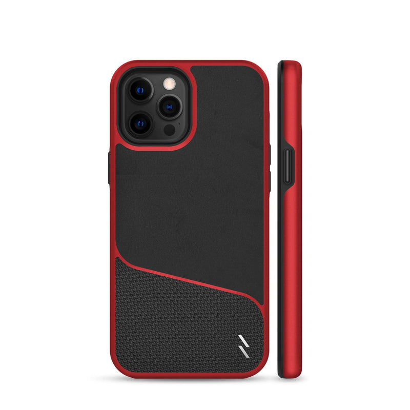 Load image into Gallery viewer, ZIZO DIVISION Series iPhone 12 / iPhone 12 Pro Case - Black &amp; Red
