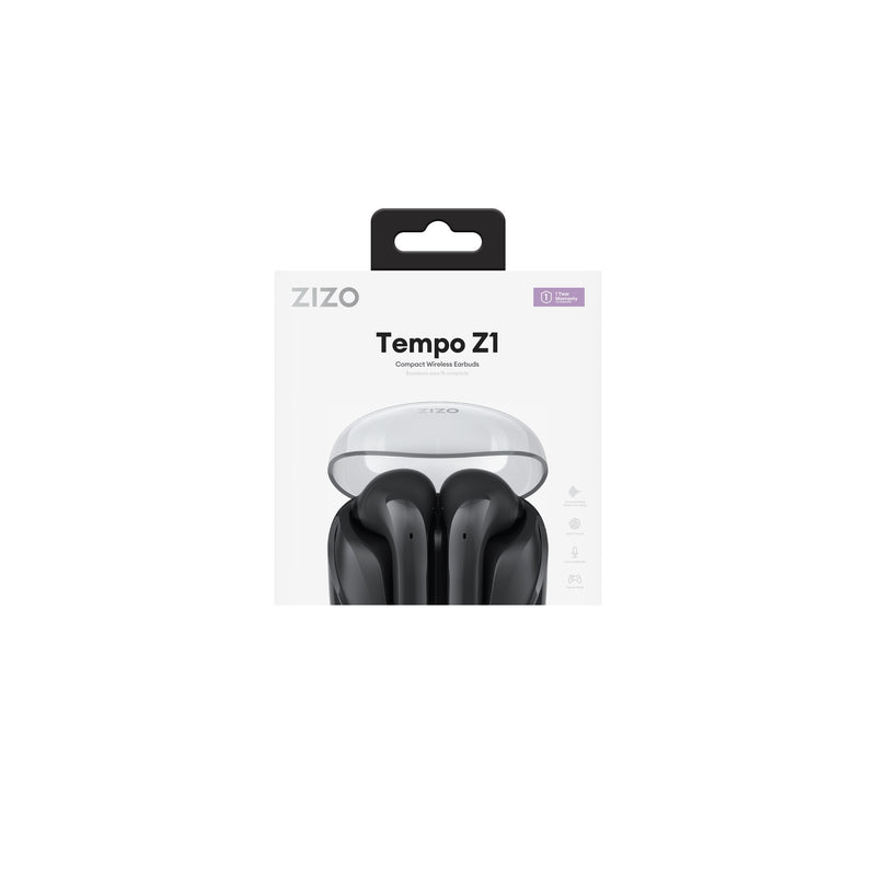 Load image into Gallery viewer, ZIZO Tempo Z1 Wireless Earbuds - Black
