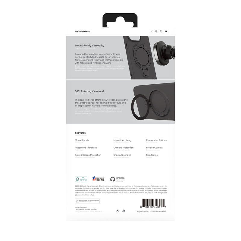 Load image into Gallery viewer, ZIZO REVOLVE Series moto g stylus - 2026 / 2025 Case - Magnetic Black
