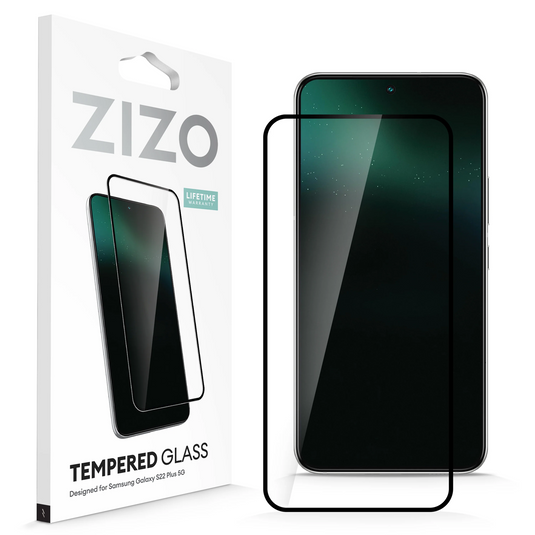 ZIZO TEMPERED GLASS Edge to Edge Screen Protector for Galaxy S22 Plus - Black