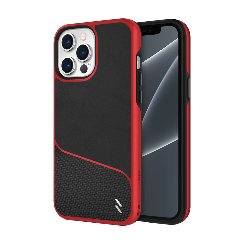 Load image into Gallery viewer, ZIZO DIVISION Series iPhone 13 Pro Max Case - Black &amp; Red
