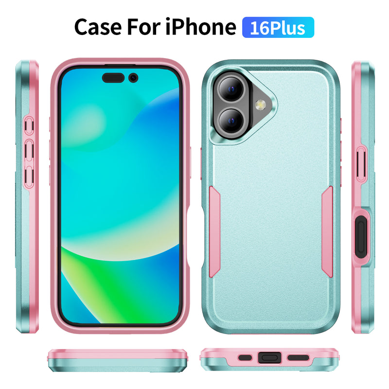 Load image into Gallery viewer, CLICK Impact MagSafe Series iPhone 16 Plus Case - Aqua Pink
