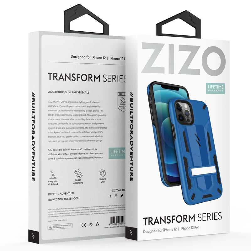 Load image into Gallery viewer, ZIZO TRANSFORM Series iPhone 12 / iPhone 12 Pro Case - Blue
