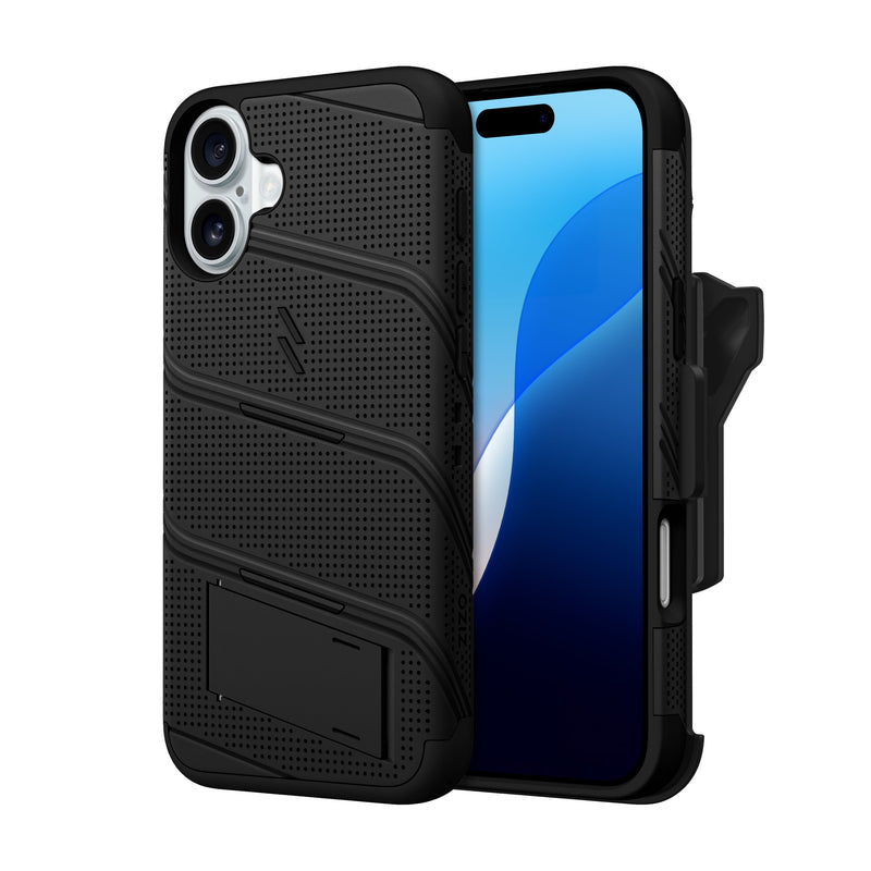 Load image into Gallery viewer, ZIZO BOLT Bundle iPhone 16 Plus Case - Black
