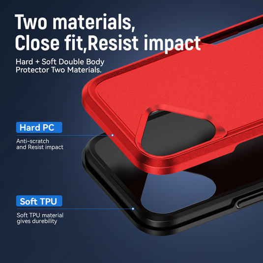 CLICK Impact MagSafe Series iPhone 16 Plus Case - Red Black