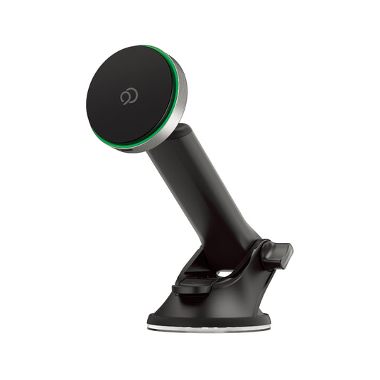 Nimbus9 Qi2 Wireless Charging Magnetic Phone Mount (Windshield/Dash) - Brushed Gray