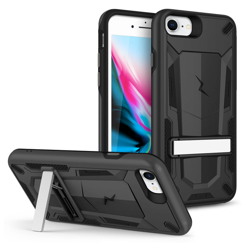 Load image into Gallery viewer, ZIZO TRANSFORM Series Case for iPhone SE (3rd and 2nd gen)/8/7 - Black
