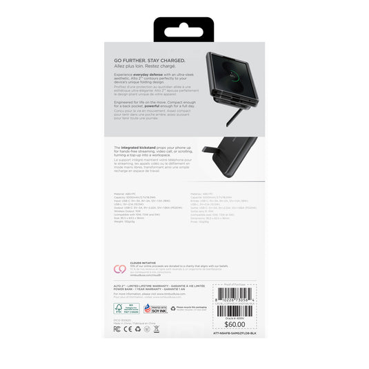 Nimbus9 Alto 2 + Power Bank Bundle for Galaxy Z Fold8 Ultra - Black