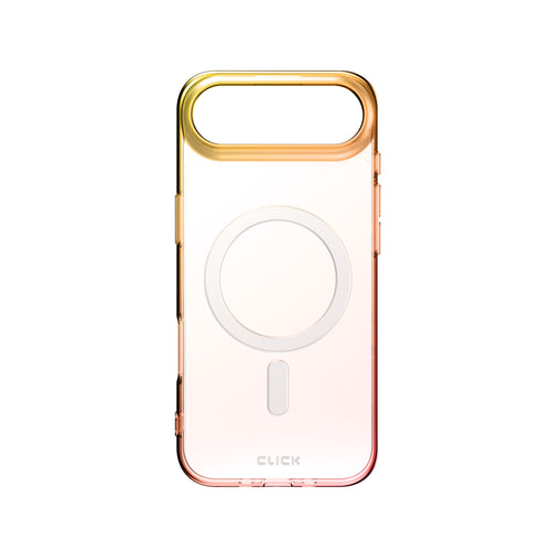 CLICK Clear Ombre MagSafe Series iPhone 17 Air Case - Yellow Pink