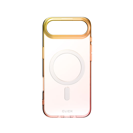 CLICK Clear Ombre MagSafe Series iPhone 17 Air Case - Yellow Pink