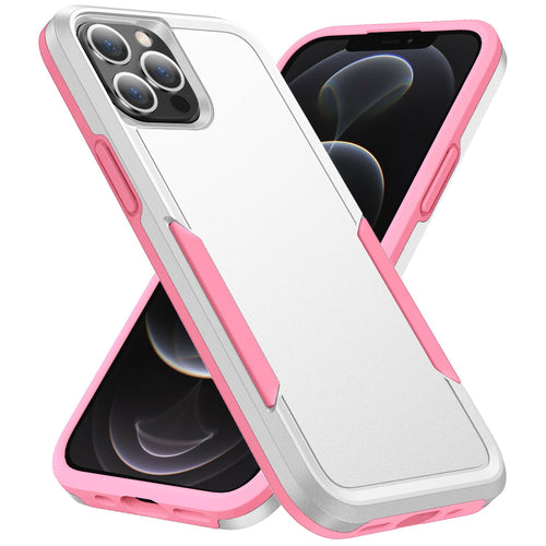 CLICK Impact Series iPhone 12 / iPhone 12 Pro Case - White Pink