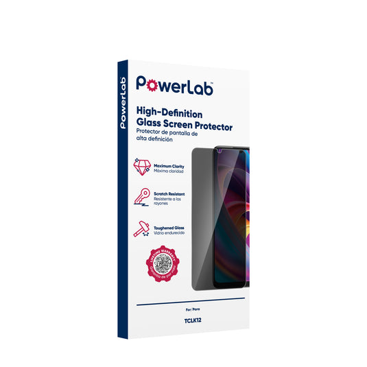 PowerLab Privacy Tempered Glass Screen Protector for TCL K33 5G - Privacy