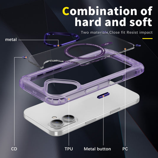 CLICK Edge Series iPhone 16 Case - Purple