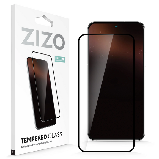 ZIZO TEMPERED GLASS Edge to Edge Screen Protector for Galaxy S22 - Black