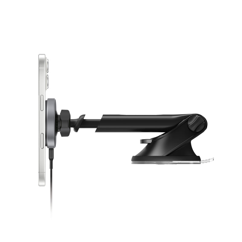 Load image into Gallery viewer, Nimbus9 Qi2 Wireless Charging Magnetic Phone Mount (Windshield/Dash) - Brushed Gray
