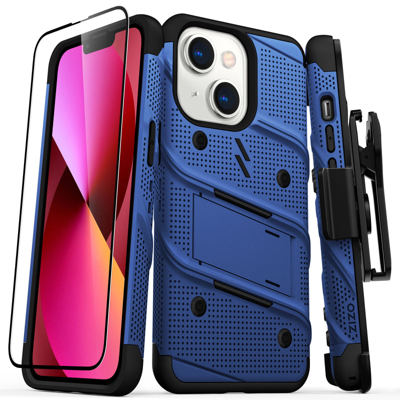 Load image into Gallery viewer, ZIZO BOLT Bundle iPhone 13 Case - Blue
