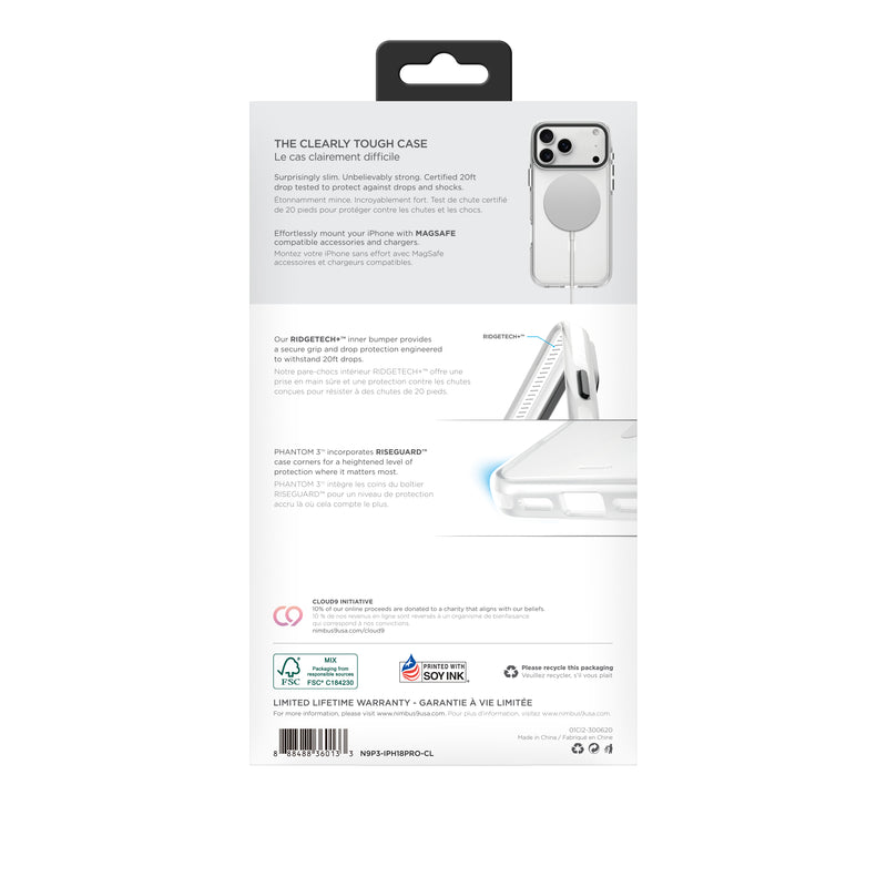 Load image into Gallery viewer, Nimbus9 Phantom 3 iPhone 18 Pro MagSafe Case - Clear
