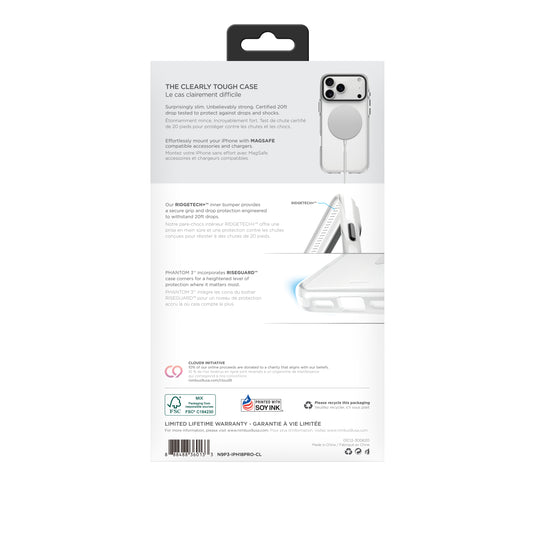 Nimbus9 Phantom 3 iPhone 18 Pro MagSafe Case - Clear