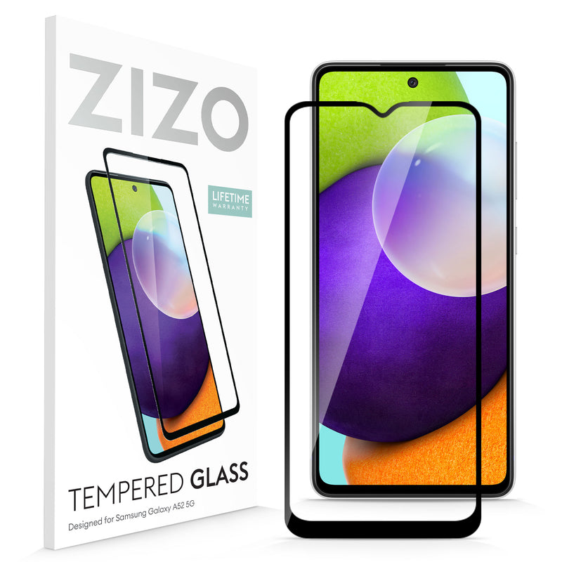 Load image into Gallery viewer, ZIZO TEMPERED GLASS Screen Protector for Galaxy A52 5G - Black
