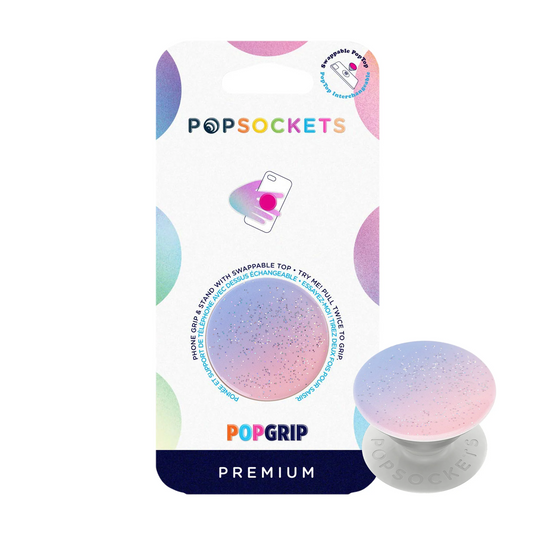 PopSockets Phone and Tablet Swappable PopGrip - Glitter Morning Haze
