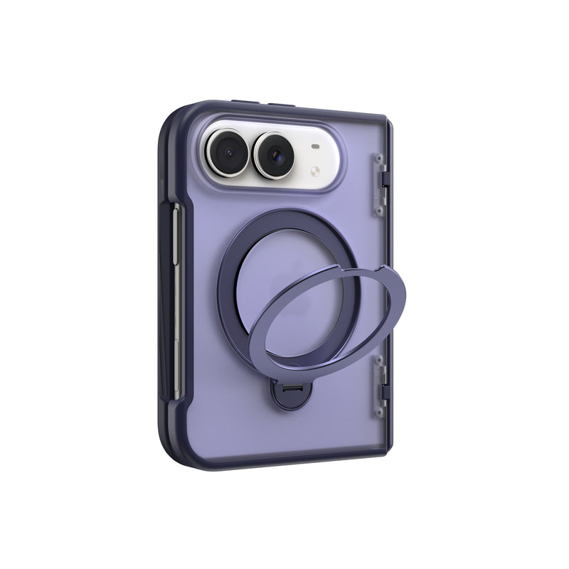 Load image into Gallery viewer, CLICK Latch Fold Series iPhone Duo Case - Smoke
