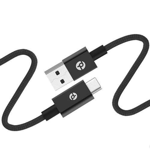 PowerLab 10FT USB-A to USB-C Cable - Black