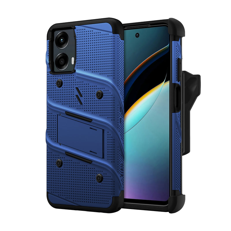 Load image into Gallery viewer, ZIZO BOLT Bundle moto g 5G (2024) Case - Blue
