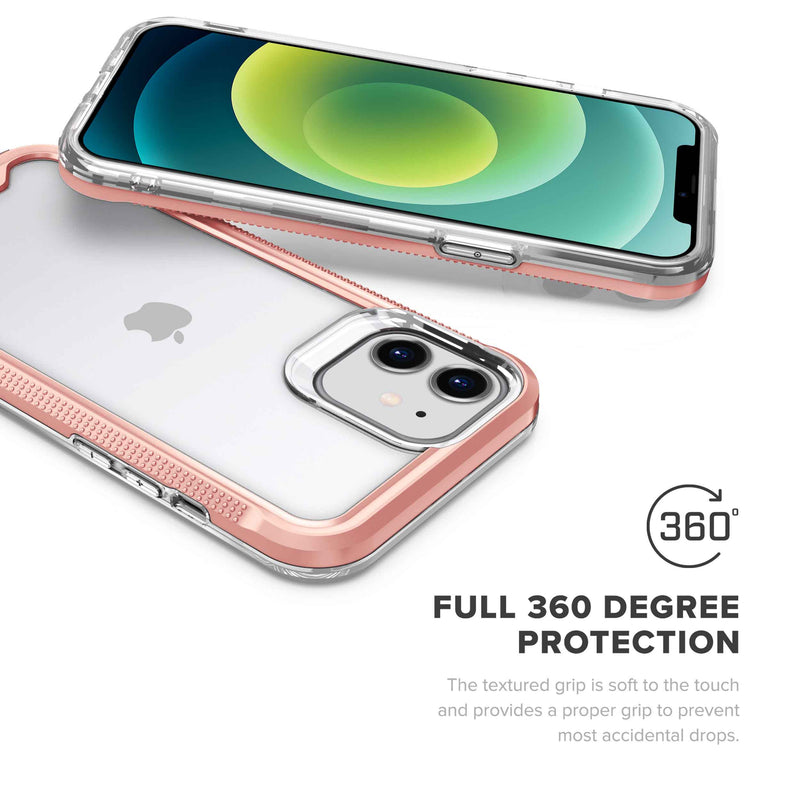 Load image into Gallery viewer, ZIZO ION Series iPhone 12 Mini Case - Rose Gold &amp; Clear
