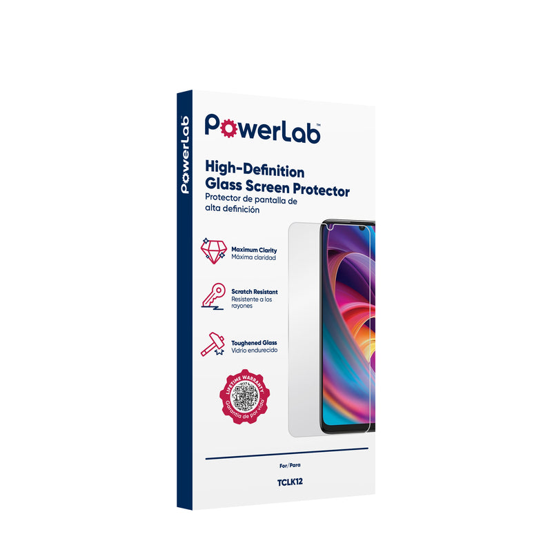 Load image into Gallery viewer, PowerLab HD Glass Screen Protector for TCL K33 5G - Clear
