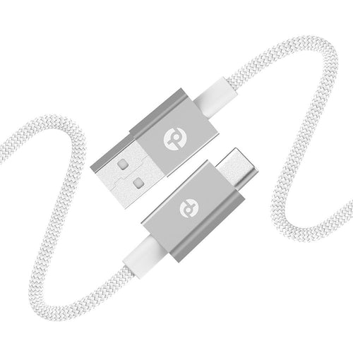 PowerLab 10FT USB-A to USB-C Cable - White