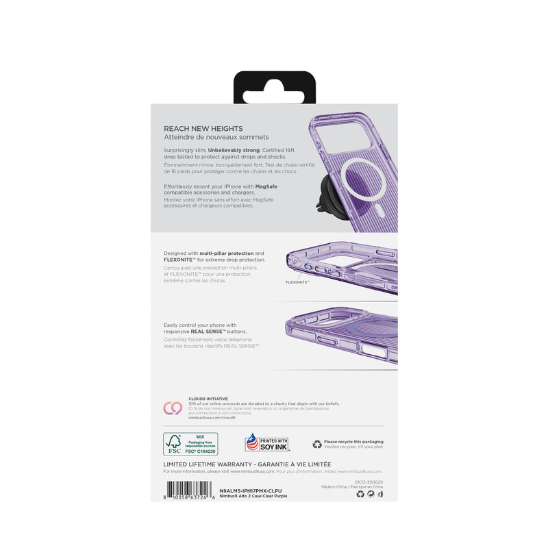 Load image into Gallery viewer, Nimbus9 Alto 2 iPhone 17 Pro Max MagSafe Case - Clear Purple
