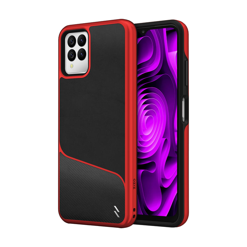 Load image into Gallery viewer, ZIZO DIVISION Series T-Mobile REVVL 6 Pro 5G Case - Black &amp; Red
