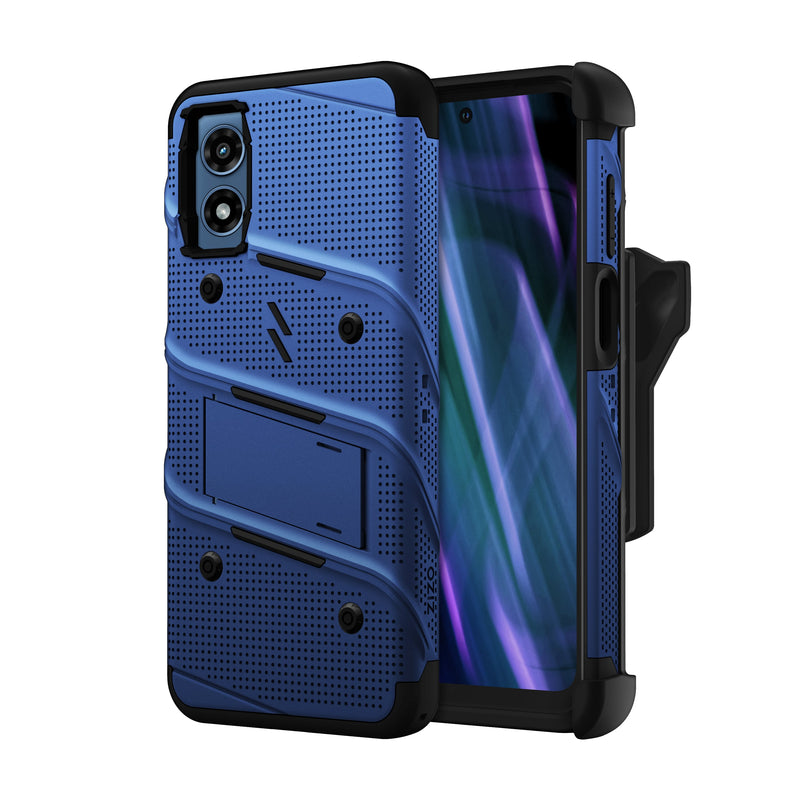 Load image into Gallery viewer, ZIZO BOLT Bundle moto g Play (2024) Case - Blue
