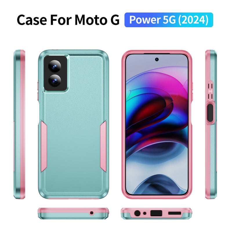 Load image into Gallery viewer, CLICK Impact Series moto g power 5G (2024) Case - Aqua Pink
