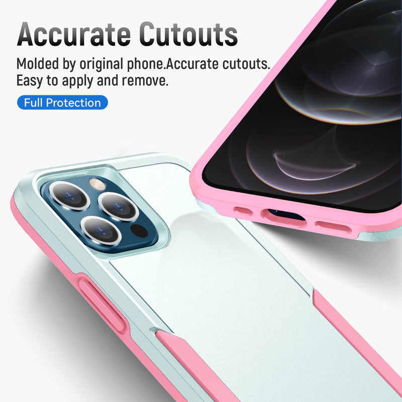 Load image into Gallery viewer, CLICK Impact Series iPhone 12 / iPhone 12 Pro Case - Aqua Pink
