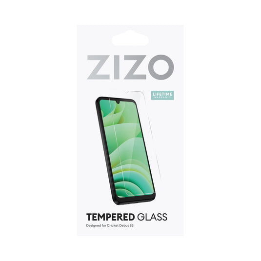 ZIZO TEMPERED GLASS Screen Protector for Cricket Debut S3 - Clear