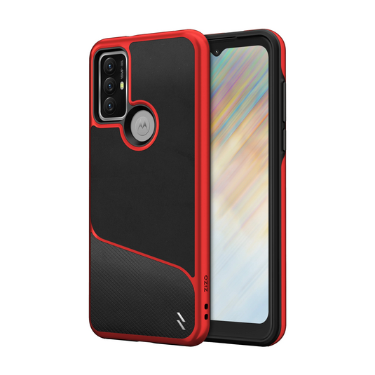 ZIZO DIVISION Series moto g play (2023) Case - Black & Red