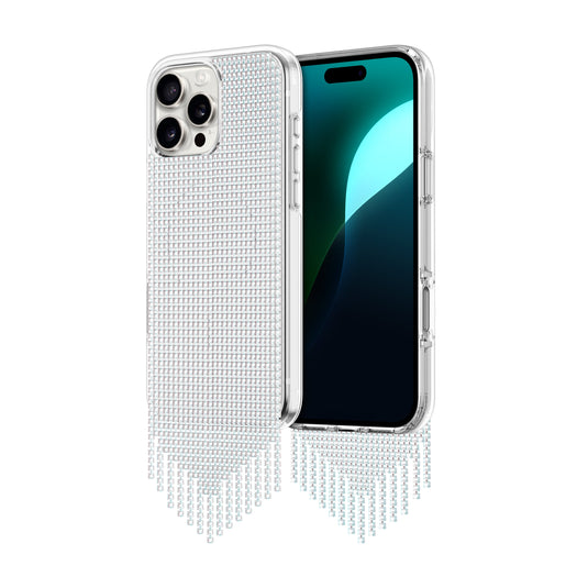 ZIZO Lux Series iPhone 16 Pro Max Case - Silver Fringe