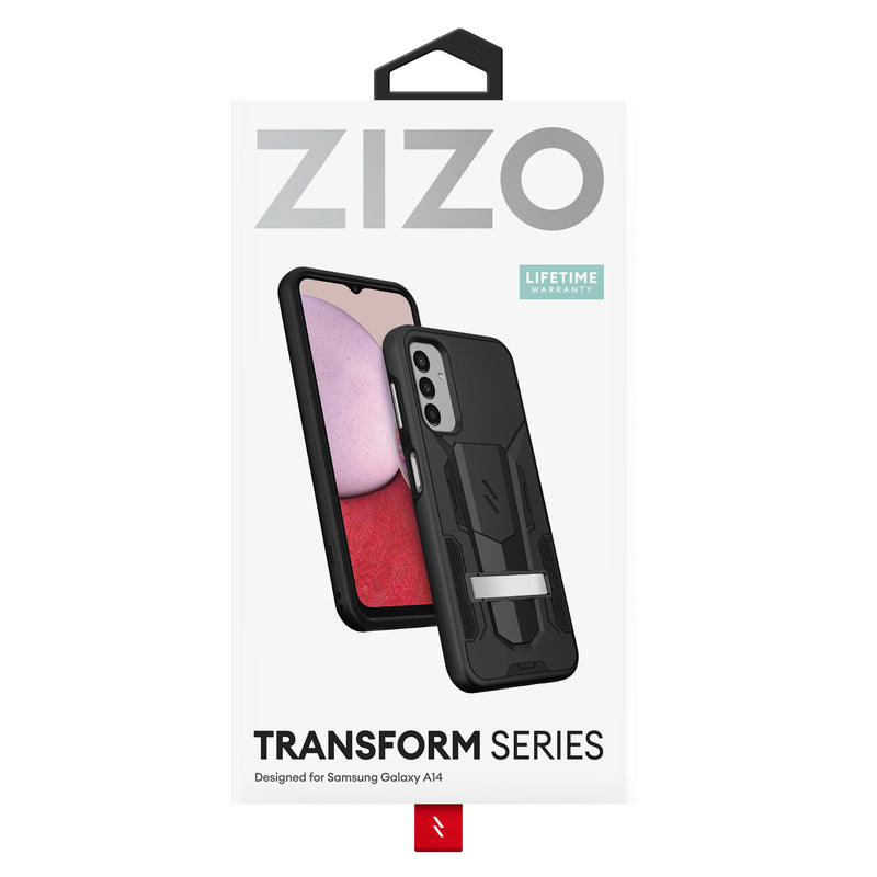 Load image into Gallery viewer, ZIZO TRANSFORM Series Galaxy A14 5G Case - Black
