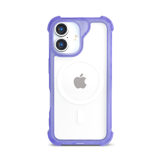 CLICK Clear Rugged MagSafe Series iPhone 16 Plus Case - Purple