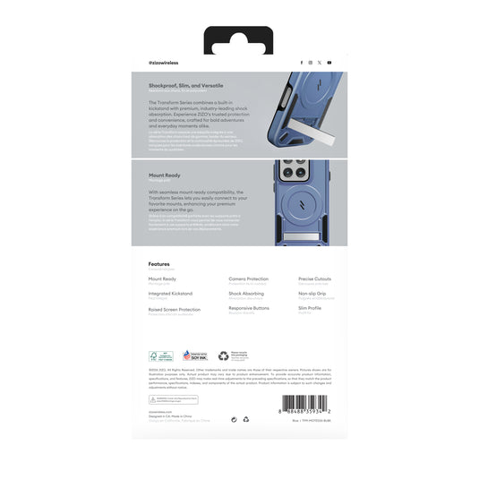 ZIZO TRANSFORM Series moto edge - 2026 Case - Blue