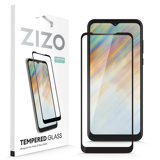 ZIZO TEMPERED GLASS Screen Protector for moto g play (2023) - Black