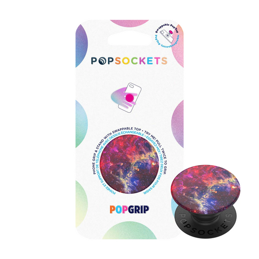 PopSockets Phone and Tablet Swappable PopGrip - Magenta Nebula