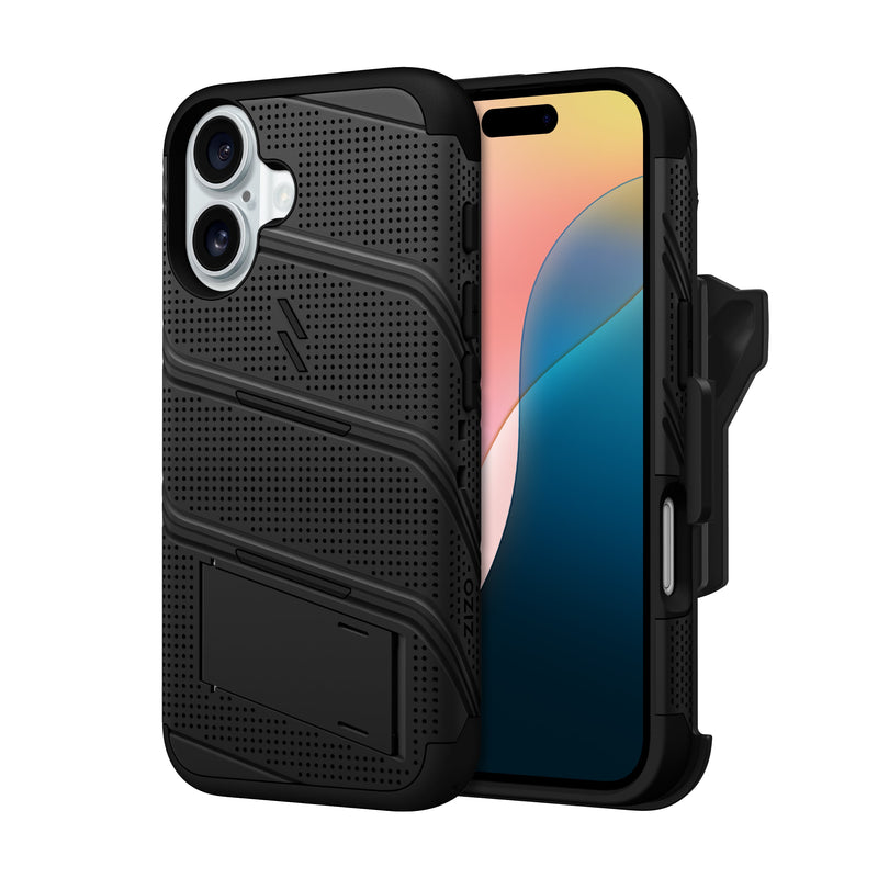 Load image into Gallery viewer, ZIZO BOLT Bundle iPhone 16 Case - Black
