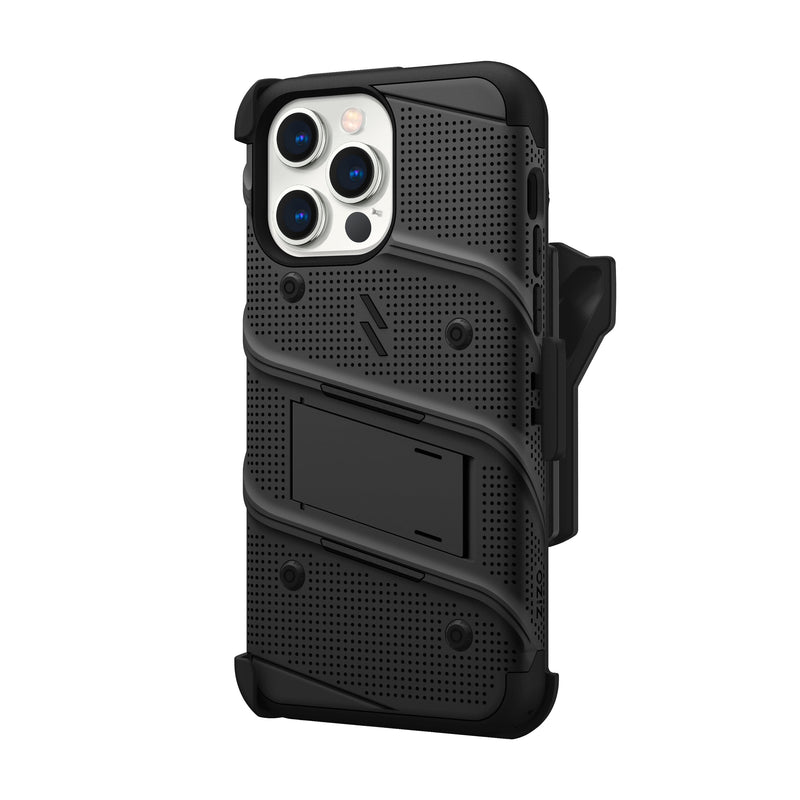 Load image into Gallery viewer, ZIZO BOLT Bundle iPhone 15 Pro Max Case - Black
